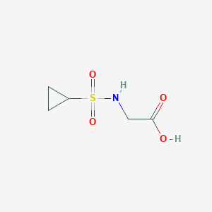 molecular formula C5H9NO4S B1519845 N-(cyclopropylsulfonyl)glycine CAS No. 1203136-68-8