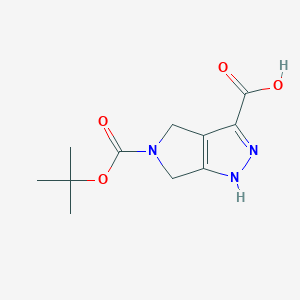 5-(Tert-butoxycarbonyl)-1,4,5,6-tetrahydropyrrolo[3,4-c]pyrazole-3-carboxylic acid