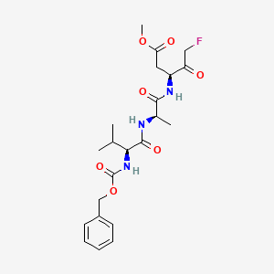 molecular formula C22H30FN3O7 B15198487 Z-VAD(OMe)-FMK,Z-VAD(OMe)-FMK 