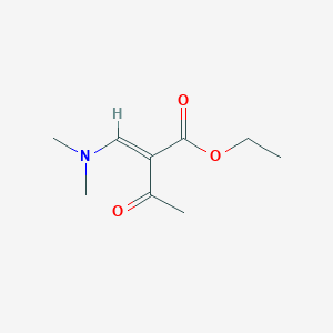 molecular formula C9H15NO3 B151985 Ethyl 2-acetyl-3-(dimethylamino)acrylate CAS No. 203186-58-7
