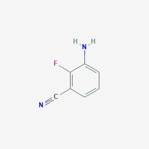 molecular formula C7H5FN2 B1519851 3-Amino-2-fluorobenzonitrile CAS No. 873697-68-8