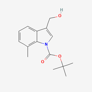 molecular formula C15H19NO3 B1519854 tert-Butyl 3-(hydroxymethyl)-7-methyl-1H-indole-1-carboxylate CAS No. 914349-10-3