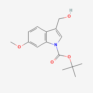 molecular formula C15H19NO4 B1519855 tert-Butyl 3-(hydroxymethyl)-6-methoxy-1H-indole-1-carboxylate CAS No. 914349-08-9