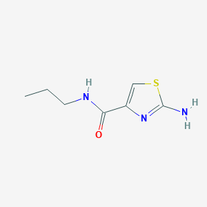molecular formula C7H11N3OS B1519862 2-氨基-N-丙基-1,3-噻唑-4-甲酰胺 CAS No. 948053-87-0