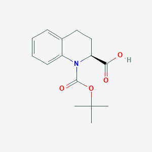 molecular formula C15H19NO4 B1519869 (s)-1-(叔丁氧羰基)-1,2,3,4-四氢喹啉-2-羧酸 CAS No. 1187933-14-7