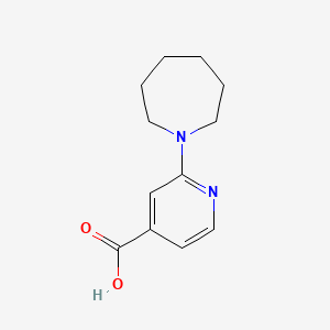 molecular formula C12H16N2O2 B1519870 2-(Azepan-1-yl)pyridine-4-carboxylic acid CAS No. 885277-05-4