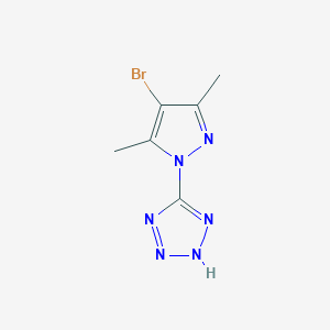 5-(4-bromo-3,5-dimethyl-1H-pyrazol-1-yl)-1H-tetrazole