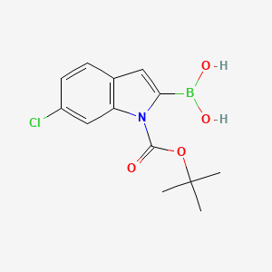 1-Boc-6-chloroindole-2-boronic acid