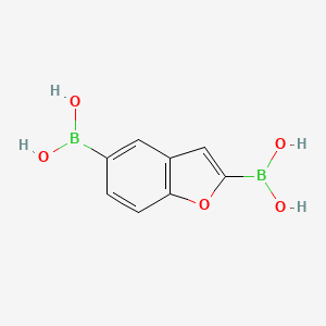 molecular formula C8H8B2O5 B1519892 苯并呋喃-2,5-二硼酸 CAS No. 913835-69-5
