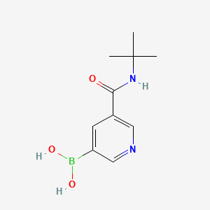 molecular formula C10H15BN2O3 B1519894 (5-(叔丁基氨基羰基)吡啶-3-基)硼酸 CAS No. 913835-99-1