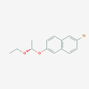 molecular formula C14H15BrO2 B1519903 2-bromo-6-[(1S)-1-ethoxyethoxy]naphthalene CAS No. 1823183-99-8