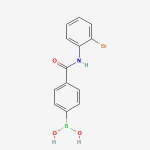 molecular formula C13H11BBrNO3 B1519905 (4-((2-Bromophenyl)carbamoyl)phenyl)boronic acid CAS No. 874288-01-4