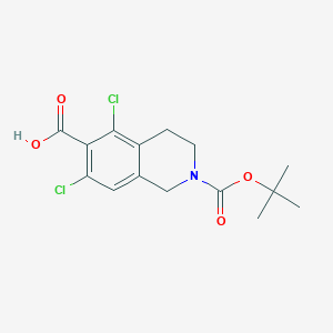 2-(tert-Butoxycarbonyl)-5,7-dichloro-1,2,3,4-tetrahydroisoquinoline-6-carboxylic acid