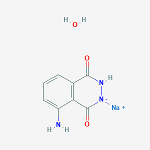 molecular formula C8H8N3NaO3 B1519917 8-氨基-1,4-二氧代-1,2,3,4-四氢酞嗪-2-亚钠水合物 CAS No. 206658-90-4
