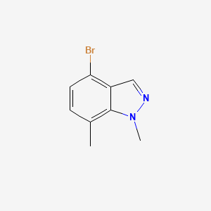 molecular formula C9H9BrN2 B1519920 4-溴-1,7-二甲基-1H-吲唑 CAS No. 1159511-79-1