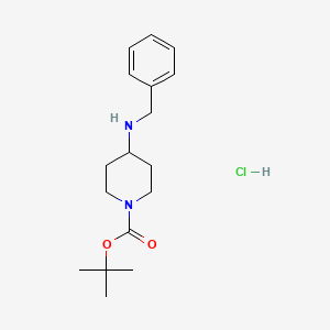 molecular formula C17H27ClN2O2 B1519926 tert-Butyl 4-(benzylamino)piperidine-1-carboxylate hydrochloride CAS No. 1170424-76-6
