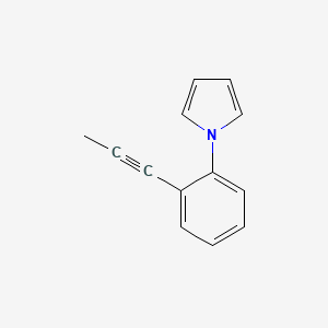 molecular formula C13H11N B15199380 1-(2-(Prop-1-yn-1-yl)phenyl)-1H-pyrrole 