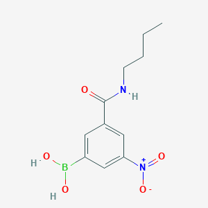 molecular formula C11H15BN2O5 B1519940 (3-(Butylcarbamoyl)-5-nitrophenyl)boronic acid CAS No. 871332-89-7
