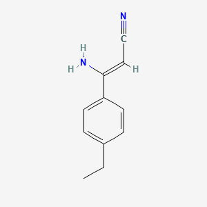 molecular formula C11H12N2 B1519943 3-Amino-3-(4-ethylphenyl)acrylonitrile CAS No. 952183-22-1