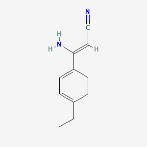 3-Amino-3-(4-ethylphenyl)acrylonitrile