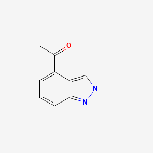molecular formula C10H10N2O B1519945 4-Acetyl-2-methyl-2H-indazole CAS No. 1159511-27-9