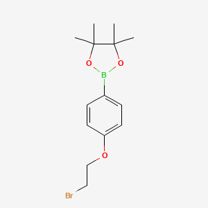 2-(4-(2-Bromoethoxy)phenyl)-4,4,5,5-tetramethyl-1,3,2-dioxaborolane