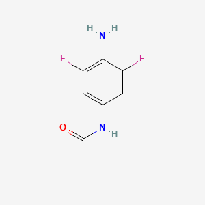 molecular formula C8H8F2N2O B15199614 N-(4-amino-3,5-difluorophenyl)acetamide CAS No. 3743-90-6