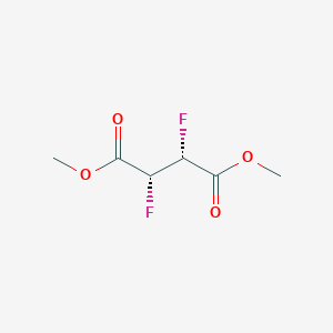 molecular formula C6H8F2O4 B15199639 Dimethyl (2R,3R)-2,3-difluorosuccinate 