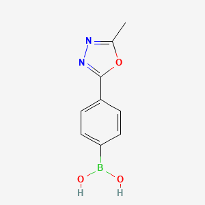molecular formula C9H9BN2O3 B1519965 (4-(5-Methyl-1,3,4-oxadiazol-2-yl)phenyl)boronic acid CAS No. 913835-70-8