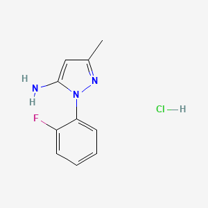 1-(2-fluorophenyl)-3-methyl-1H-pyrazol-5-amine hydrochloride