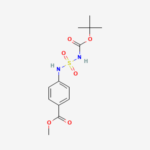 tert-Butyl 3-[4-(methoxycarbonyl)phenyl]-2,2-dioxo-2lambda~6~-diazathiane-1-carboxylate
