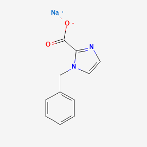 molecular formula C11H9N2NaO2 B1519994 sodium 1-benzyl-1H-imidazole-2-carboxylate CAS No. 1173026-41-9