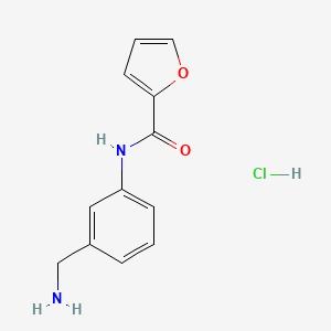N-[3-(aminomethyl)phenyl]furan-2-carboxamide hydrochloride