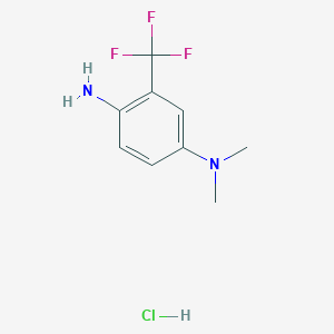 N-[4-amino-3-(trifluoromethyl)phenyl]-N,N-dimethylamine hydrochloride