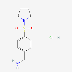 [4-(Pyrrolidine-1-sulfonyl)phenyl]methanamine hydrochloride