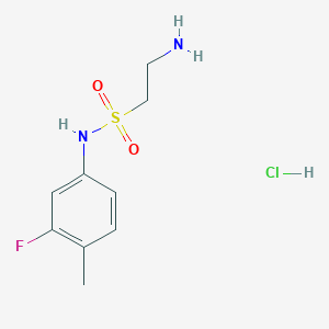2-amino-N-(3-fluoro-4-methylphenyl)ethanesulfonamide hydrochloride