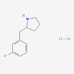 2-[(3-Fluorophenyl)methyl]pyrrolidine hydrochloride