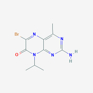molecular formula C10H12BrN5O B1520009 2-amino-6-bromo-8-isopropyl-4-methylpteridin-7(8H)-one CAS No. 1184916-06-0
