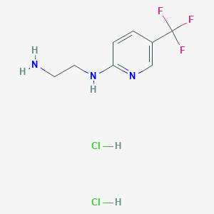 molecular formula C8H12Cl2F3N3 B1520011 N-(2-aminoethyl)-5-(trifluoromethyl)pyridin-2-amine dihydrochloride CAS No. 1170432-85-5