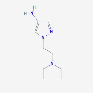 molecular formula C9H18N4 B1520018 1-[2-(diethylamino)ethyl]-1H-pyrazol-4-amine CAS No. 1152841-43-4