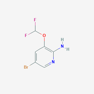 molecular formula C6H5BrF2N2O B1520023 5-Bromo-3-(difluoromethoxy)pyridin-2-amine CAS No. 947249-13-0