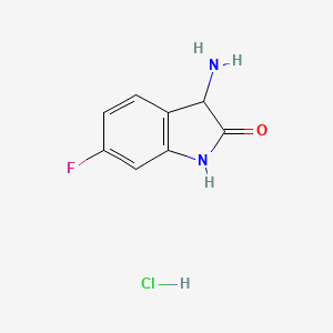 3-Amino-6-fluoro-1,3-dihydro-2H-indol-2-one hydrochloride