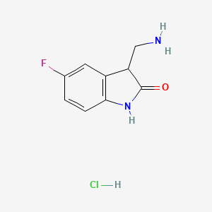 3-(Aminomethyl)-5-fluoroindolin-2-one hydrochloride