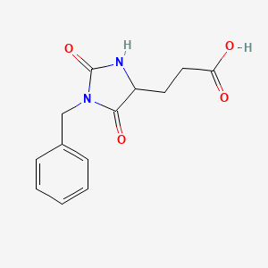 3-(1-Benzyl-2,5-dioxoimidazolidin-4-yl)propanoic acid