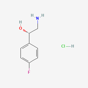 molecular formula C8H11ClFNO B1520036 (1S)-2-amino-1-(4-fluorophenyl)ethan-1-ol hydrochloride CAS No. 960204-65-3