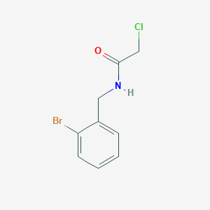 molecular formula C9H9BrClNO B1520046 N-(2-bromobenzyl)-2-chloroacetamide CAS No. 910628-43-2