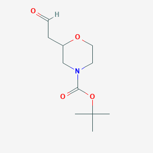 molecular formula C11H19NO4 B1520057 Tert-butyl 2-(2-oxoethyl)morpholine-4-carboxylate CAS No. 885272-65-1
