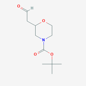 molecular formula C11H19NO4 B1520057 叔丁基 2-(2-氧代乙基)吗啉-4-羧酸酯 CAS No. 885272-65-1