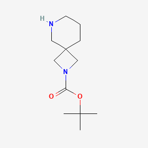 molecular formula C12H22N2O2 B1520058 叔丁基2,6-二氮杂螺[3.5]壬烷-2-羧酸酯 CAS No. 1086394-57-1