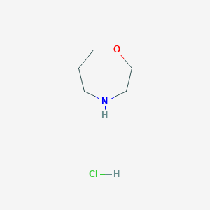 molecular formula C5H12ClNO B152006 1,4-Oxazepane hydrochloride CAS No. 178312-62-4
